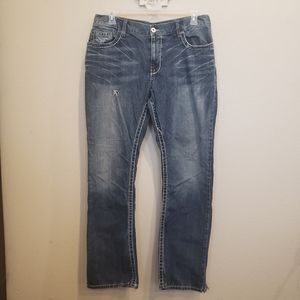 INC International Concepts Copenhagen Slim Boot Cut Mens Jeans